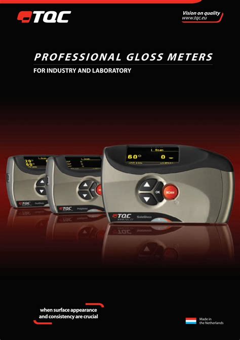 professional gloss meter calibration